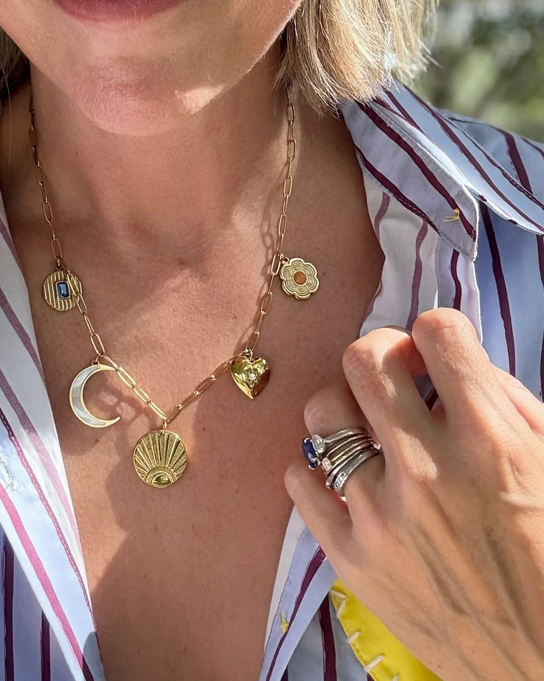Flourishing World Charm Necklace