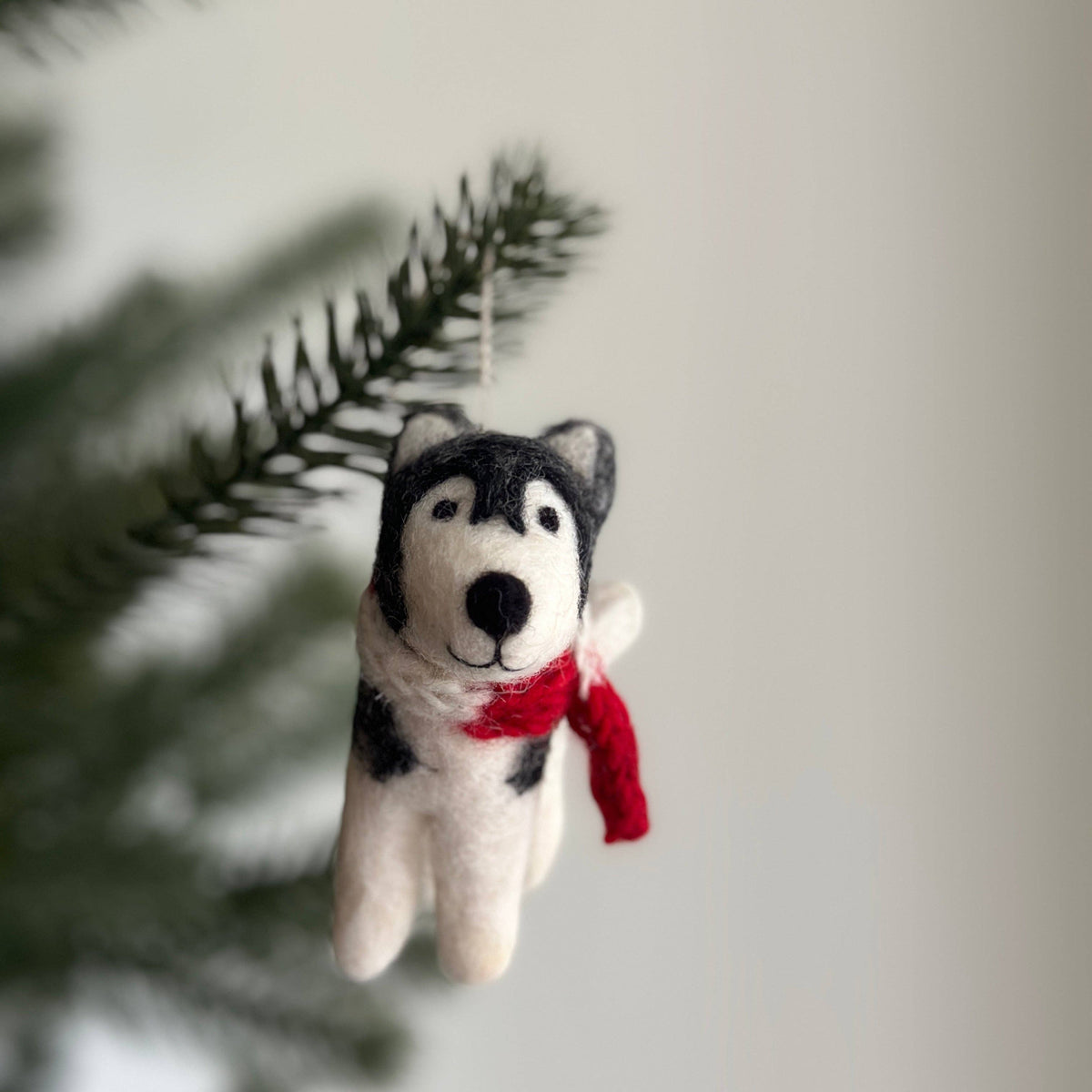 Felt Husky Ornament