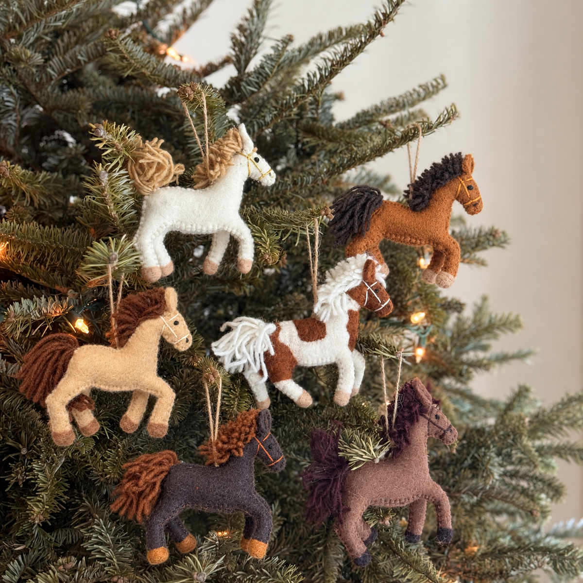 Felt Horse Ornament