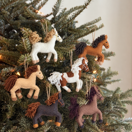 Felt Horse Ornament