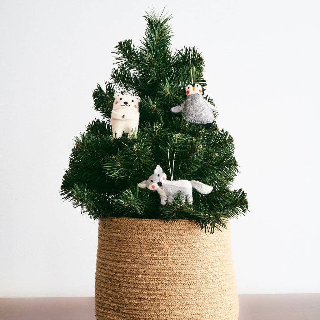 Felt Arctic Animal Ornaments