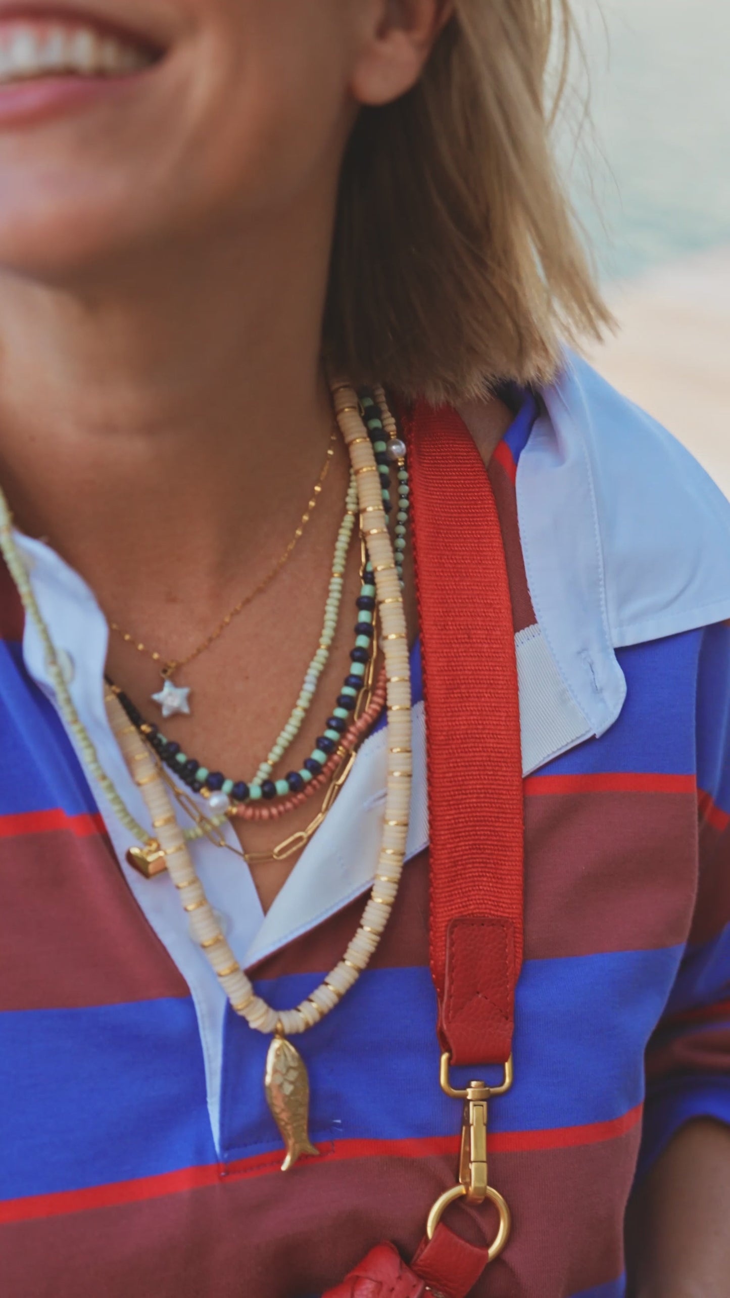 Heishi Catch Necklace