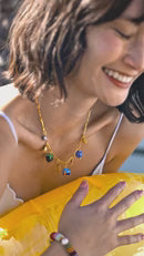 Glass Bauble Charm Bracelet