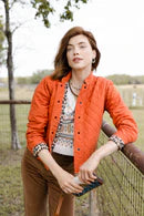 Reversible Quilted Jacket, Giraffe