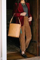 Modern Leather Bucket Tote