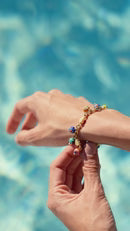 Glass Bauble Charm Bracelet