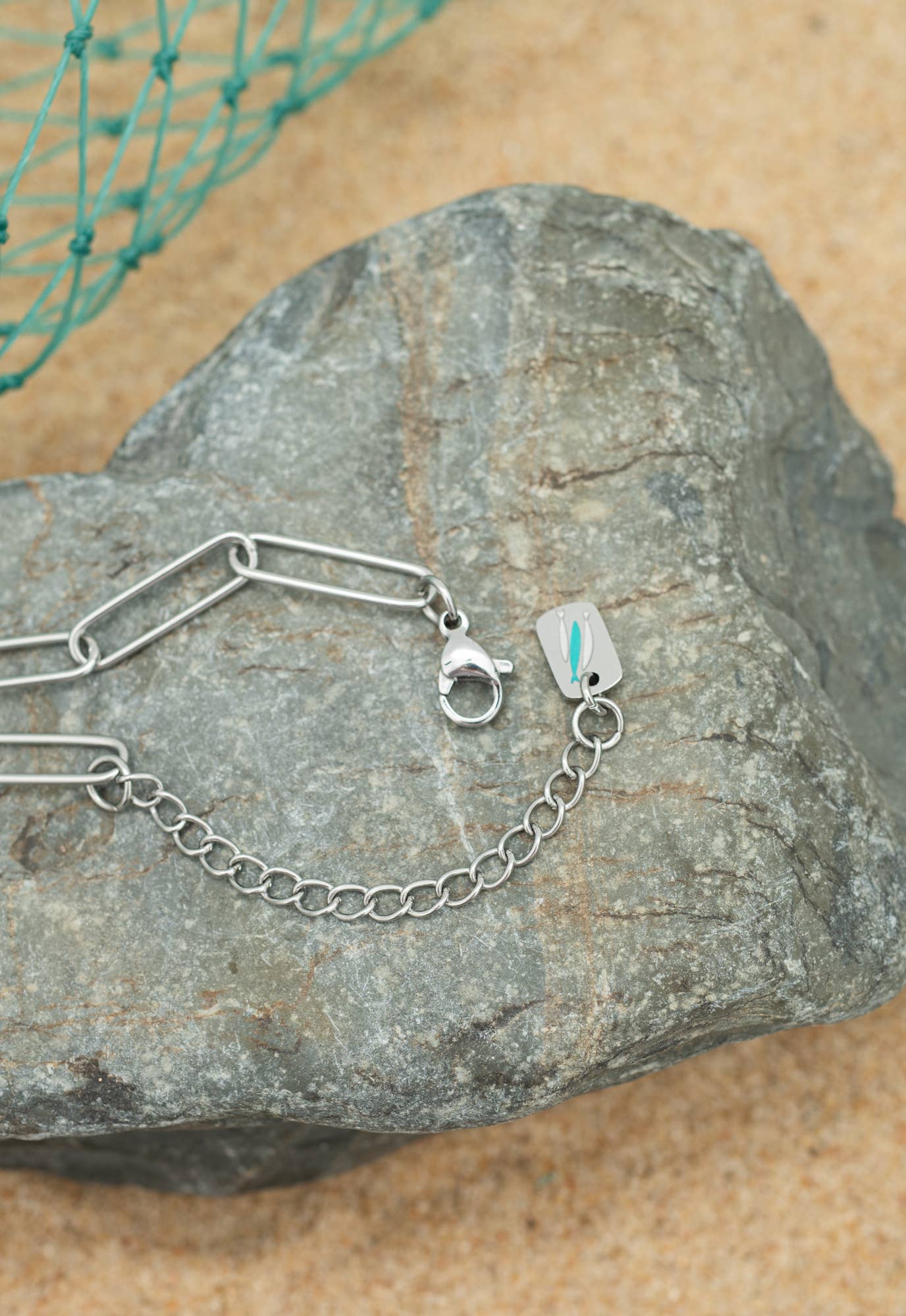 Heart of Mary Necklace Silver