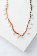 Braided Gradient Pearl Necklace