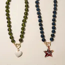Lucid Glass Necklace, Cerulean