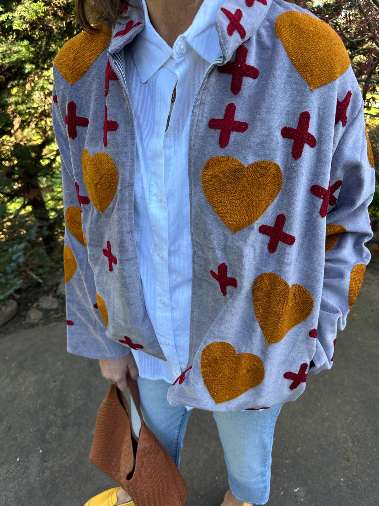 Velvet Suzani Embroidered Kimono Jacket | Boho Outerwear (Copy)