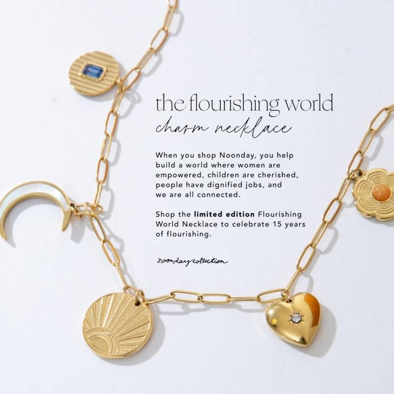 Flourishing World Charm Necklace