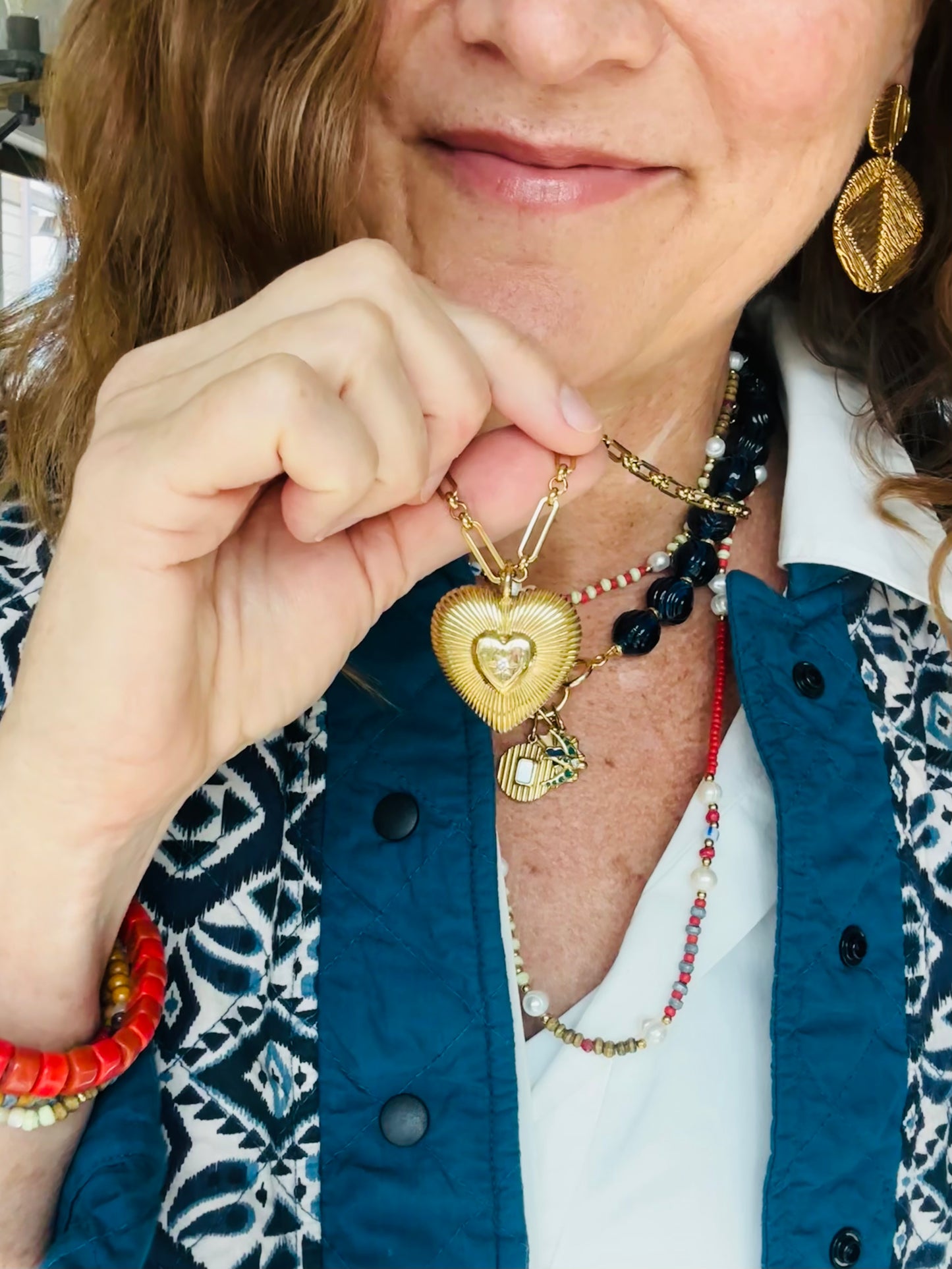 Beaming Heart Pendant Necklace