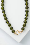 Lucid Glass Necklace, Sage