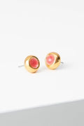 Sculpted Porcelain Studs, Coral