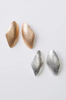 Textured Statement Earrings, Silver