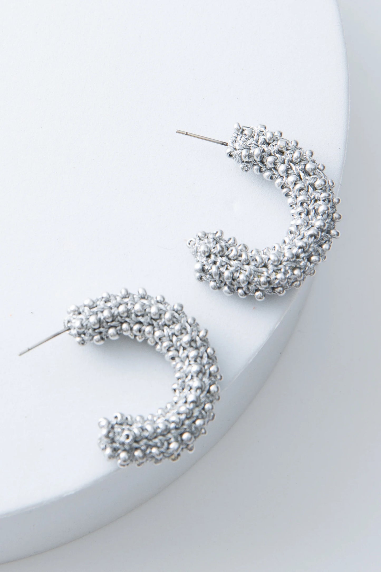 Chrome Crochet Hoops