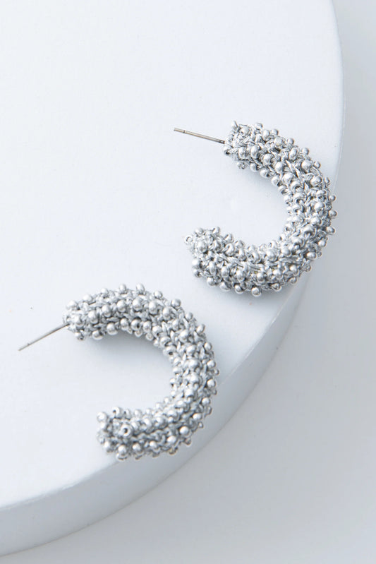 Chrome Crochet Hoops