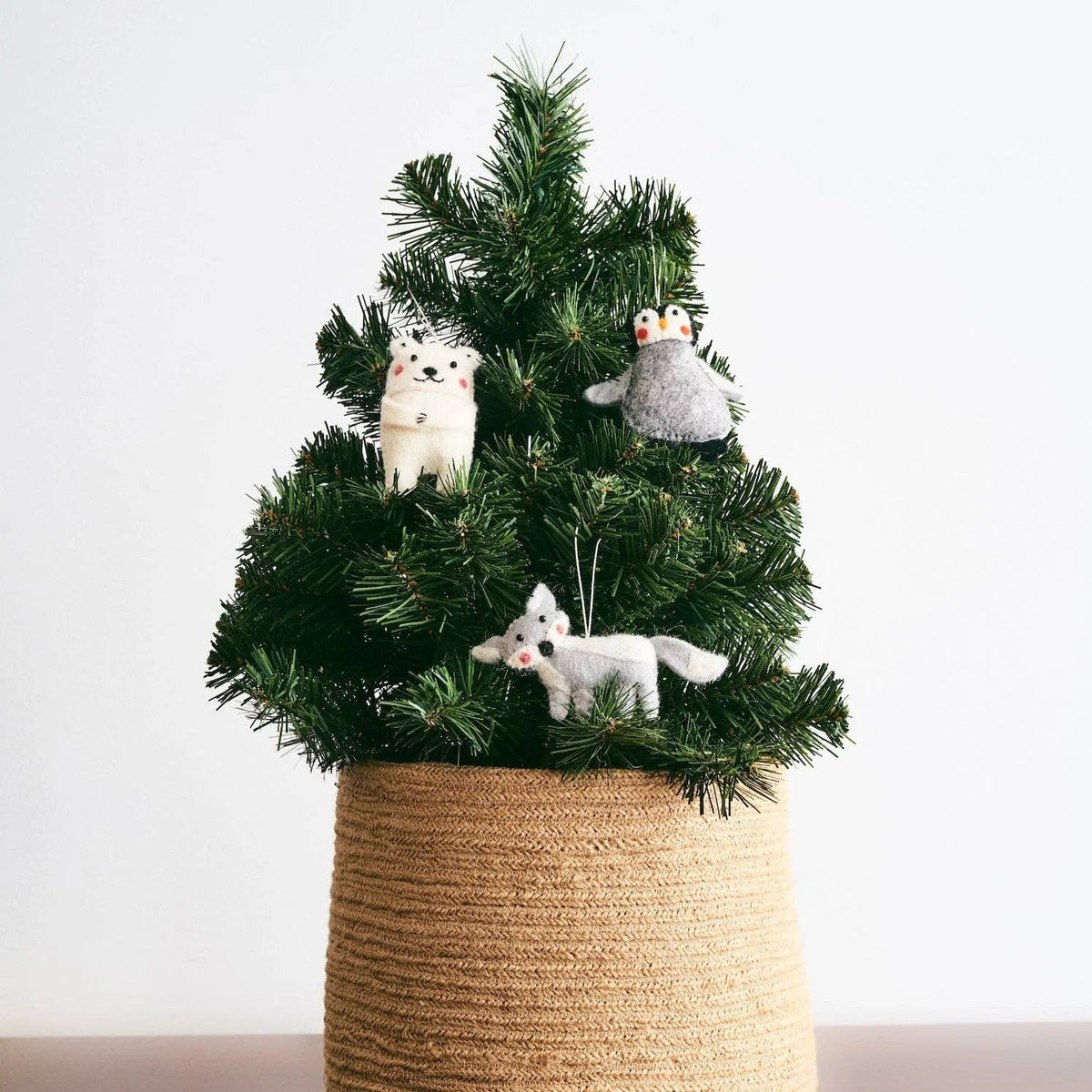 Felt Arctic Animal Ornaments