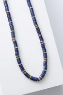 Heishi Necklace - Indigo Blue