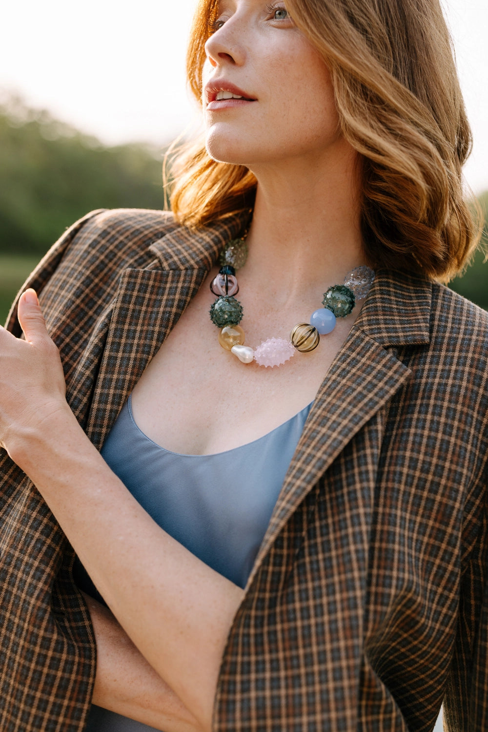 Iris Glass Blown Necklace