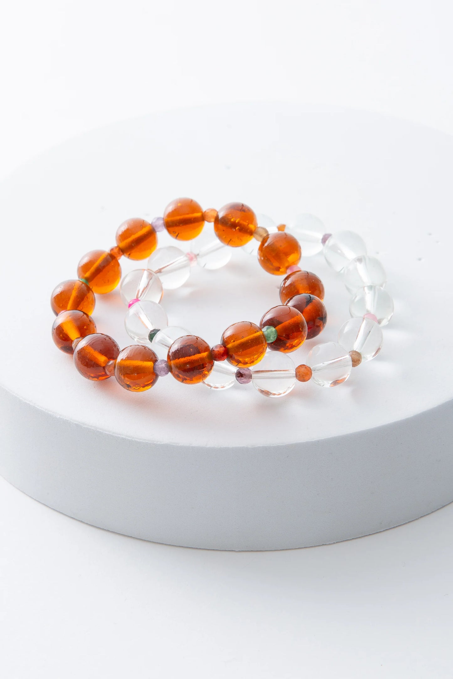 Lucid Glass Bracelets, set of 2