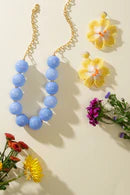 Misty Blown Glass Necklace