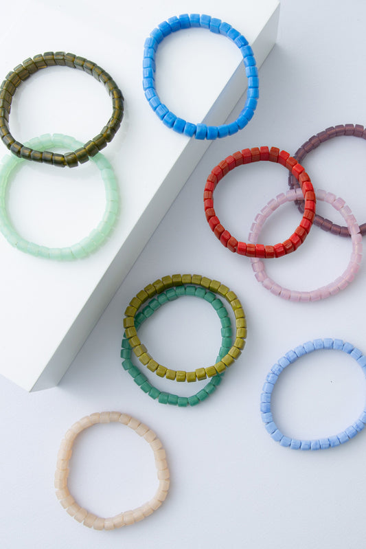 Opaque Glass Bracelets