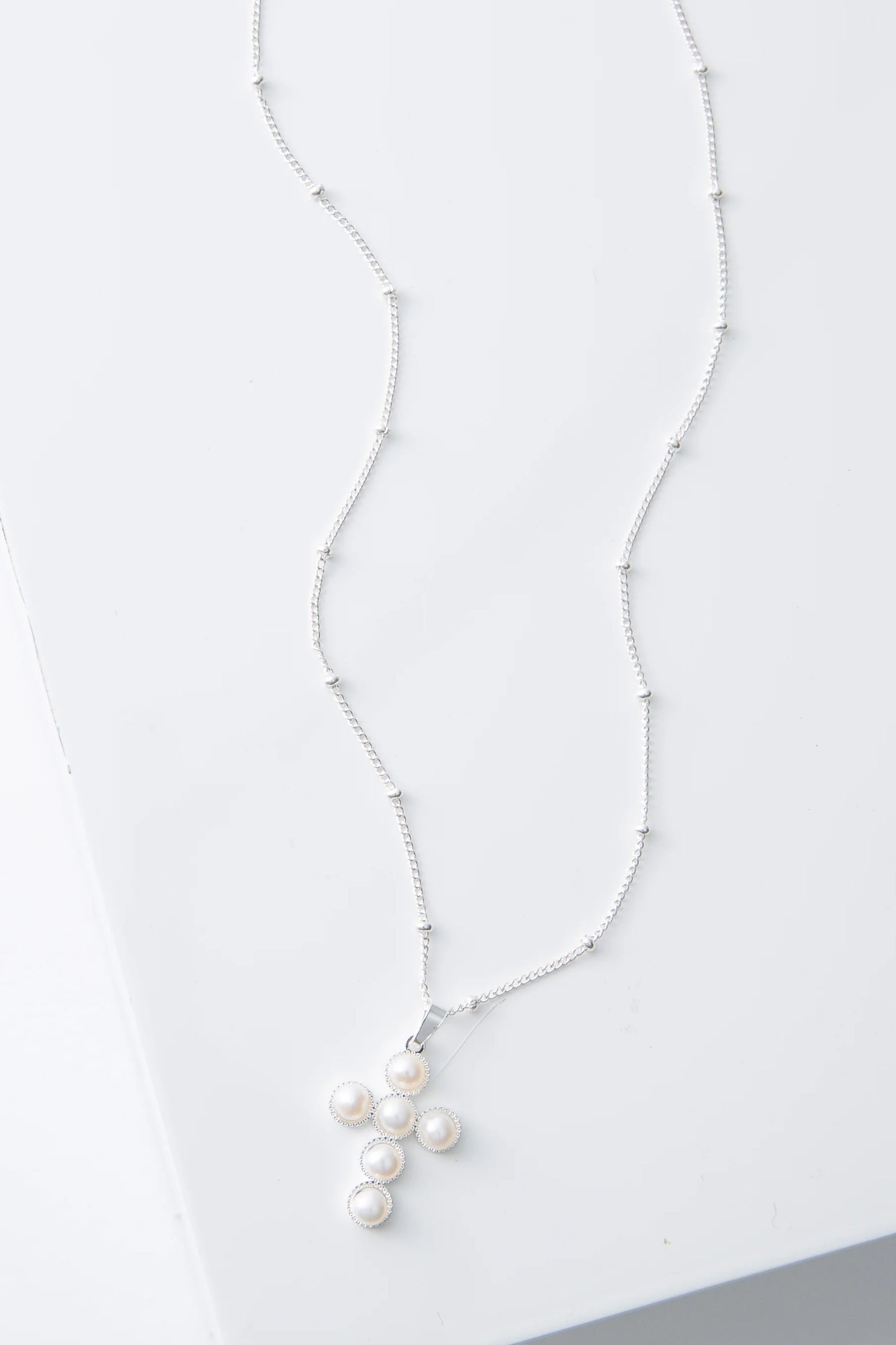 Pearl Cross Necklace