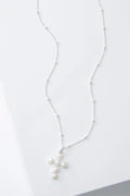 Pearl Cross Necklace