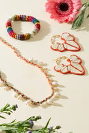 Braided Gradient Pearl Necklace