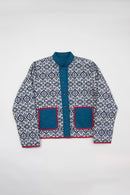 Reversible Quilted Jacket, Azul