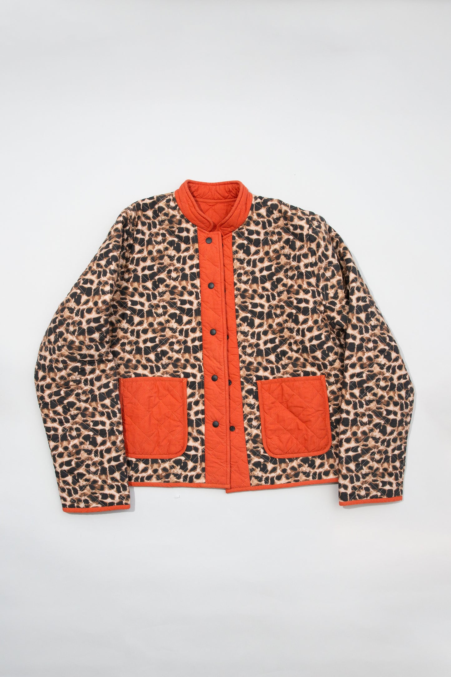 Reversible Quilted Jacket, Giraffe