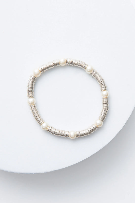Silver Sequin Bracelet