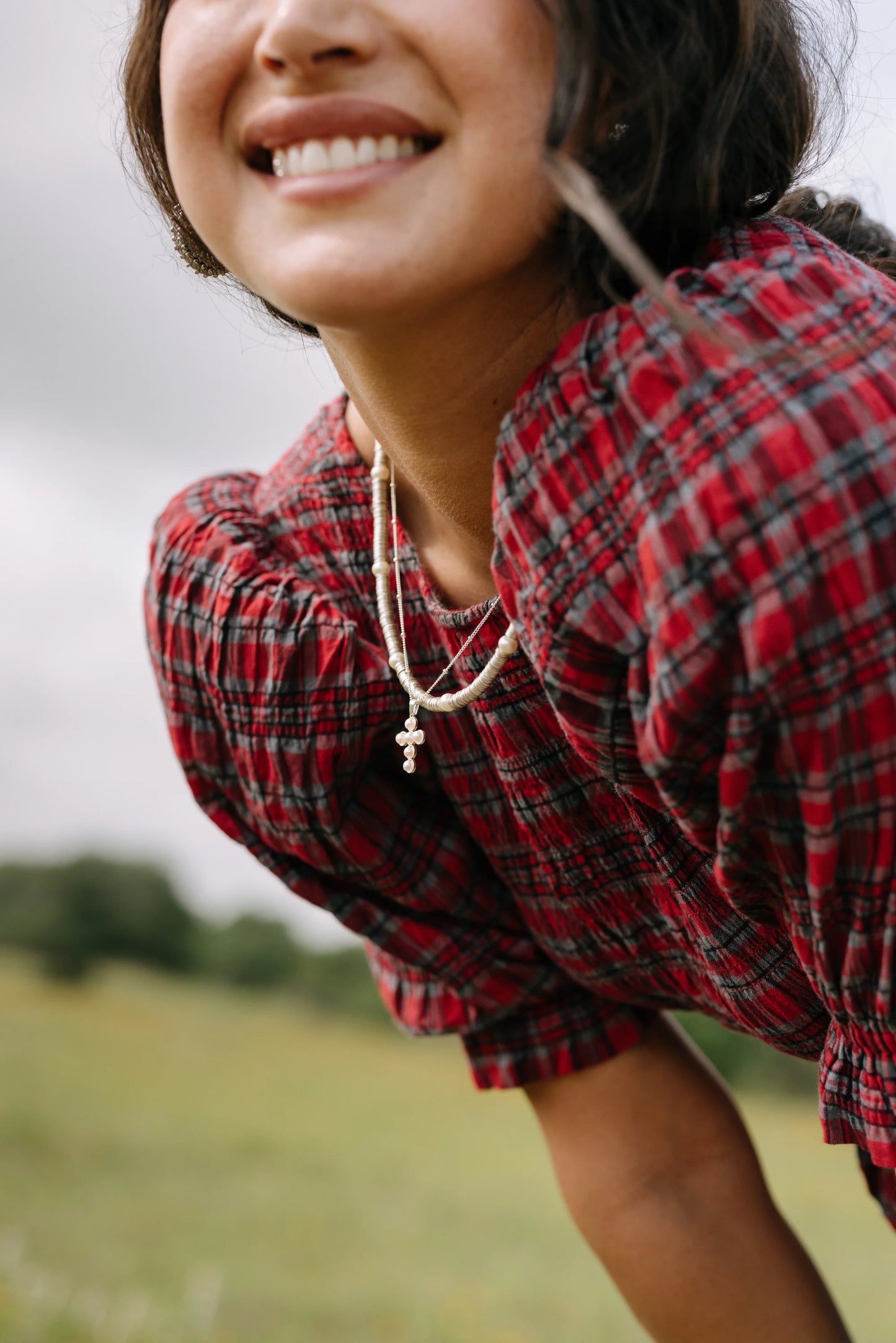 Silve Sequin Necklace